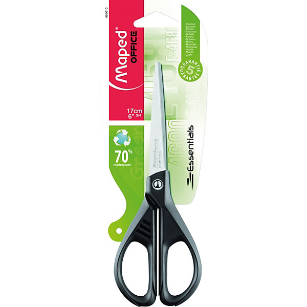 

Ножницы ESSENTIALS GREEN 17 см, симметричные, Maped