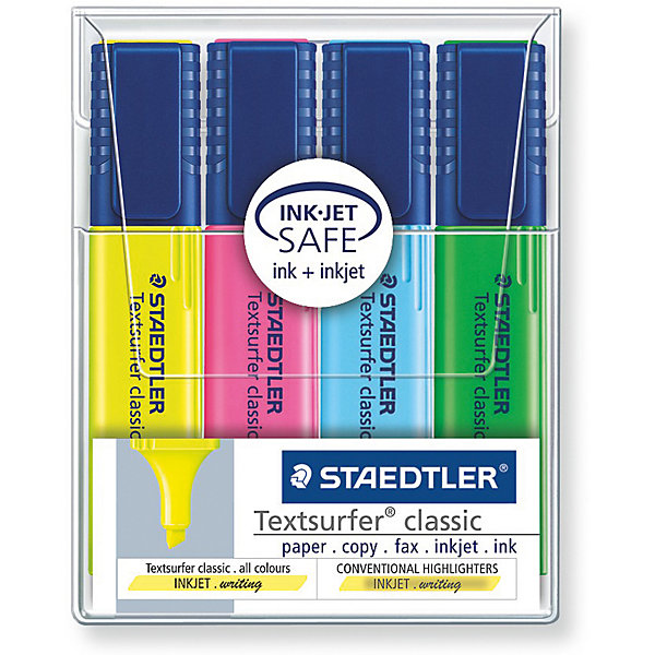 

Набор маркеров-текстовыделителей Classic, 4 цвета, 1-5мм, Staedtler