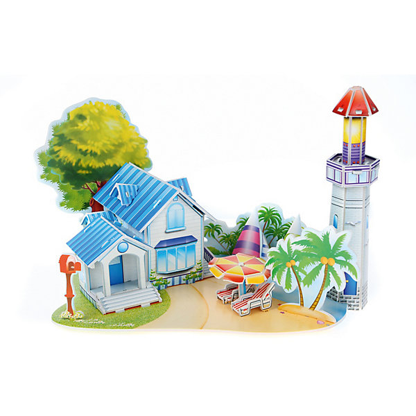 фото 3D пазл Funny "Дом на пляже", 39 элементов