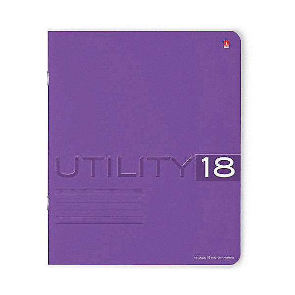 

Тетрадь Unility 18 листов, клетка, цвет в ассортименте, 10 шт.
