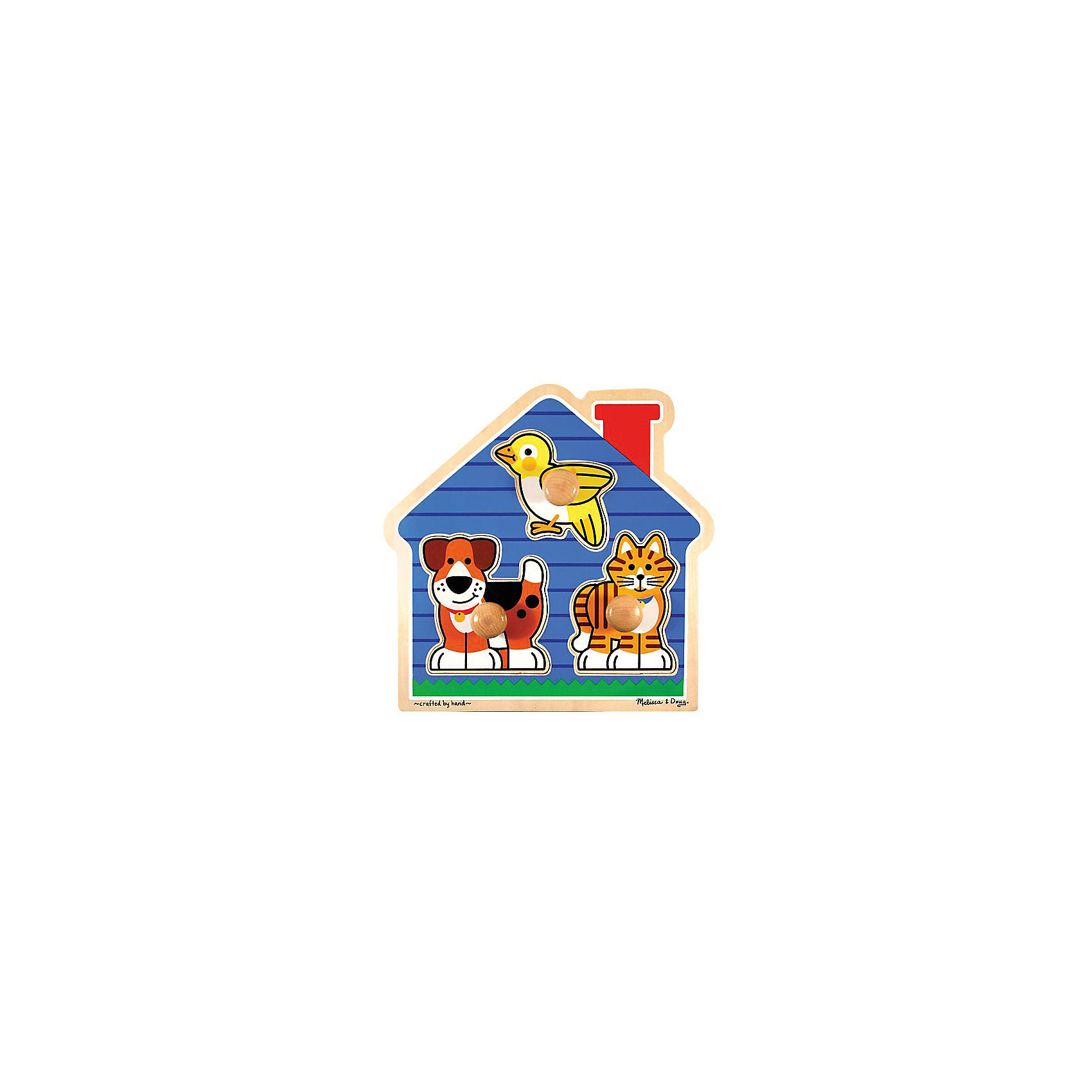 фото Рамка-вкладыш Melissa & Doug "Домик с животными", Первые фигуры