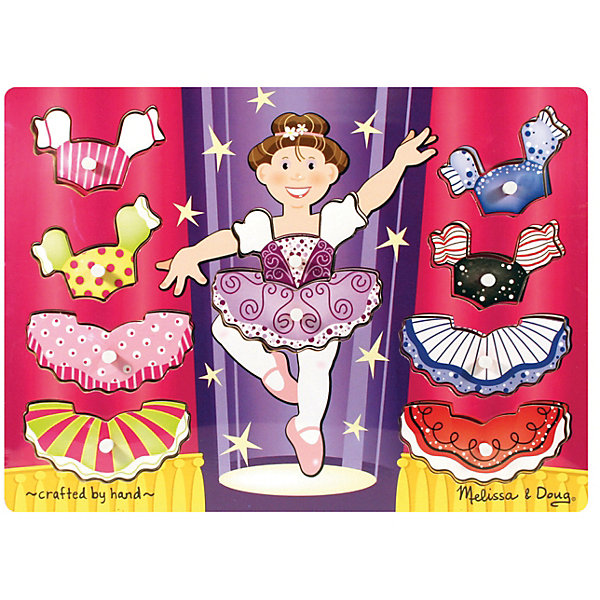 

Рамка-вкладыш Melissa & Doug "Переодень балерину", Мои первые пазлы