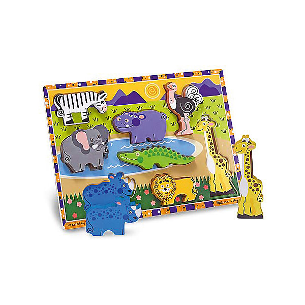

Рамка-вкладыш Melissa & Doug "Сафари, Рамка-вкладыш Melissa & Doug "Сафари"
