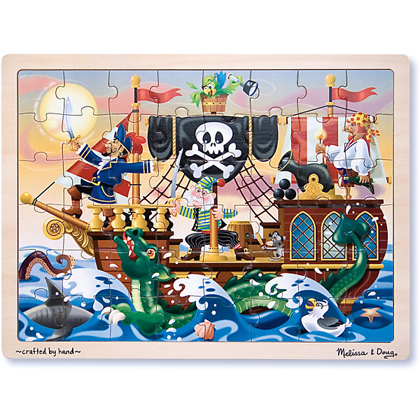 

Мои первые пазлы Melissa & Doug "Приключение пиратов", 48 элементов
