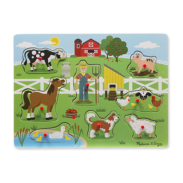 

Рамка-вкладыш Melissa & Doug "Ферма" со звуком