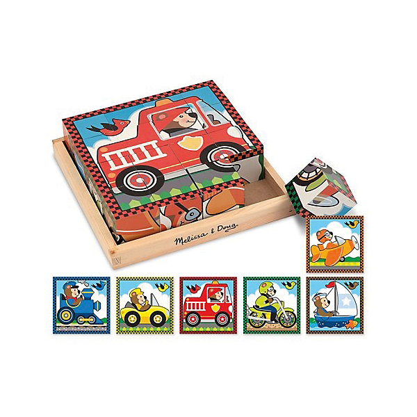 

Набор кубиков Melissa & Doug "Транспорт, Набор кубиков Melissa & Doug "Транспорт"
