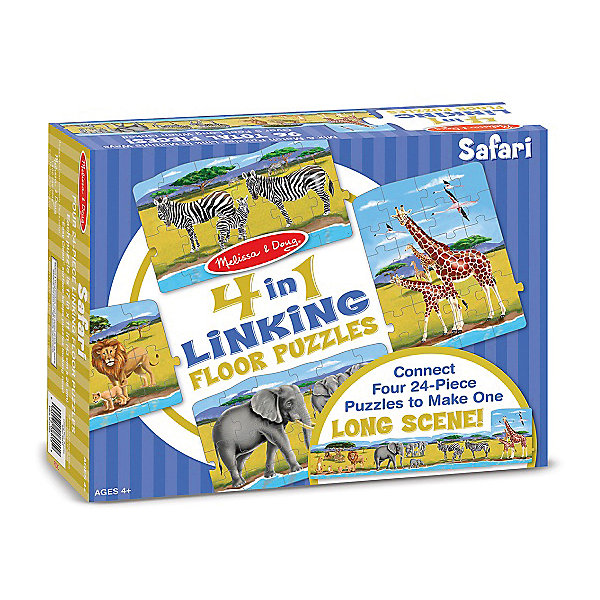 

Набор напольных пазлов Melissa & Doug "Сафари" 4 в 1