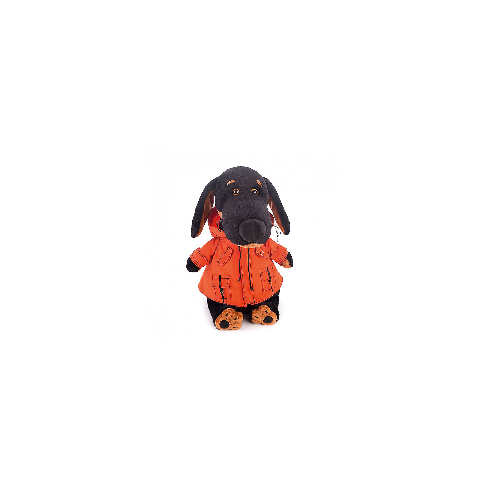 фото Мягкая игрушка Budi Basa Собака Ваксон в оранжевой ветровке, 25 см