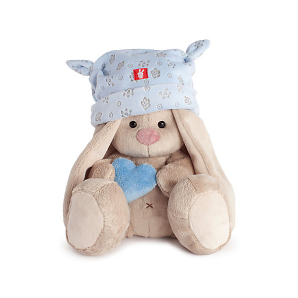 

Мягкая игрушка Budi Basa Зайка Ми в голубой шапке с сердечком, 15 см