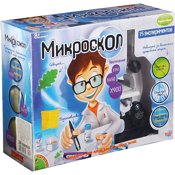 

Французские опыты Науки с Буки (15экспериментов) Микроскоп Bondibon