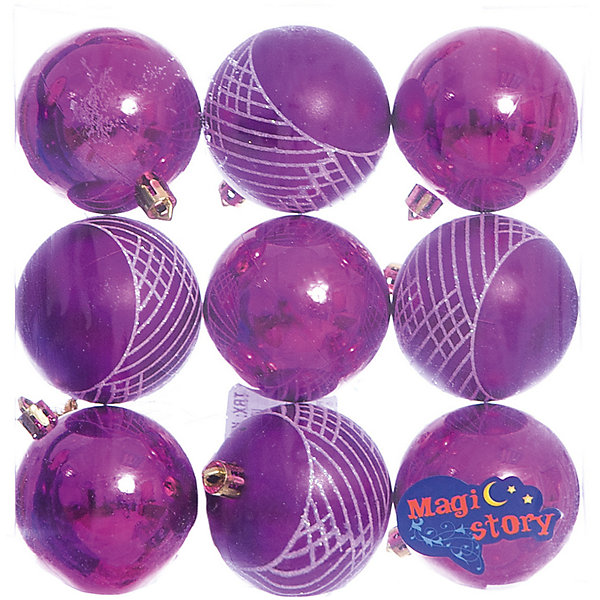 фото Набор шаров 9*6см Magic Story фиолетовый