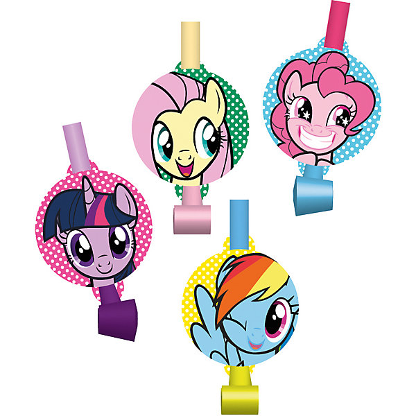 

Набор праздничных свистков My Little Pony "Дуделка" 4шт.
