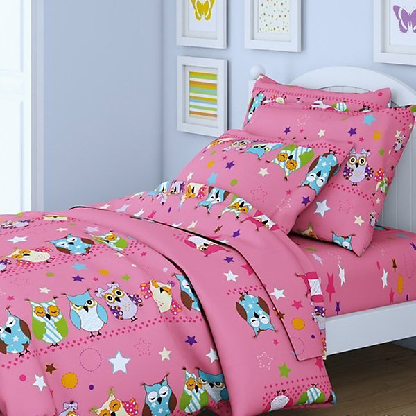 

Детское постельное белье 3 предмета Letto, BG-51, Розовый/розовый