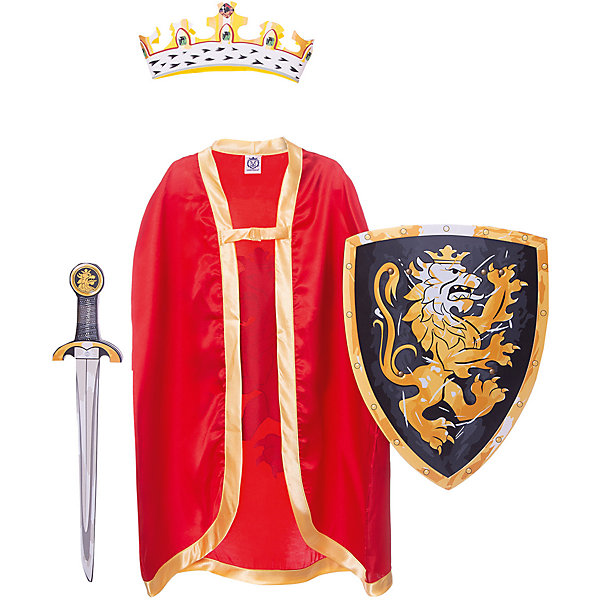 фото Набор "благородный рыцарь" (красный), lion touch (щит,меч,плащ,корона) Liontouch