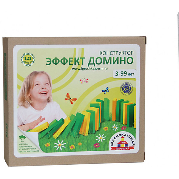 

Деревянный конструктор Краснокамская игрушка "Эффект домино"