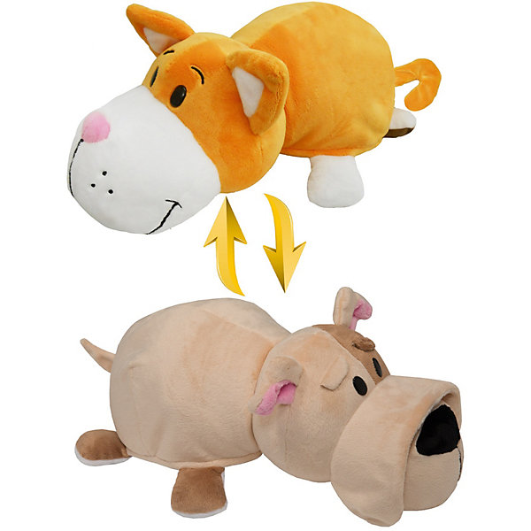 

Мягкая игрушка-вывернушка 1Toy Оранжевый кот-Бульдог, 28 см