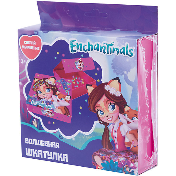 

Набор для декорирования Centrum "Enchantimals" Шкатулка со стразами, Разноцветный
