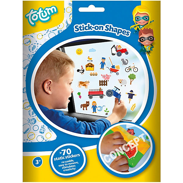 

Набор для творчества Totum Stick on shapes farm
