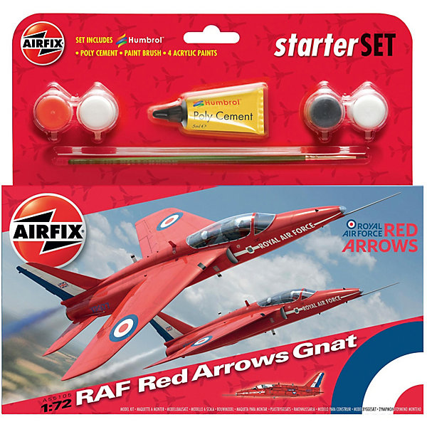 

Подарочный набор Airfix "Истребитель RAF Red Arrows Gnat " 1:72