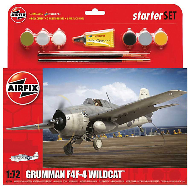 

Подарочный набор Airfix "Истребитель Grumman F4FAirfix4 Wildcat" 1:72