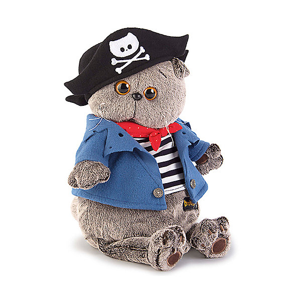 

Мягкая игрушка Budi Basa Кот Басик Пират, 19 см