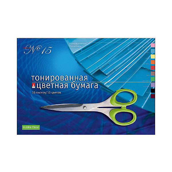 

Набор цветной бумаги № 15 Альт А3, 10 листов (тонированная)
