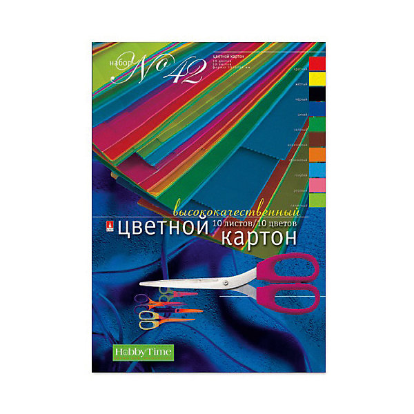 

Набор цветного картона № 42 Альт А4, 10 листов