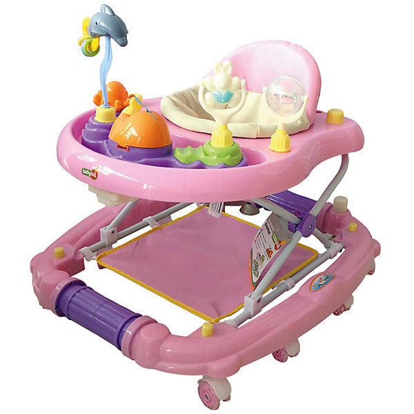 

Ходунки Baby Hit Emotion Zoo, розовые, Розовый