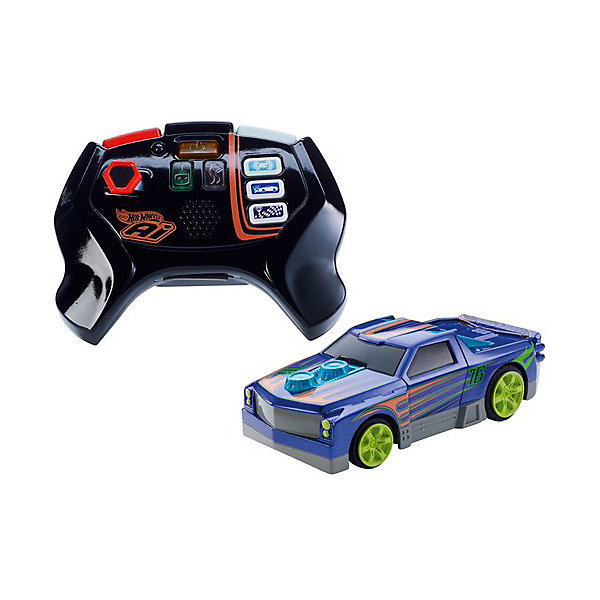 

Радиоуправляемая машинка Hot Wheels "Умная трасса", синяя, Синий