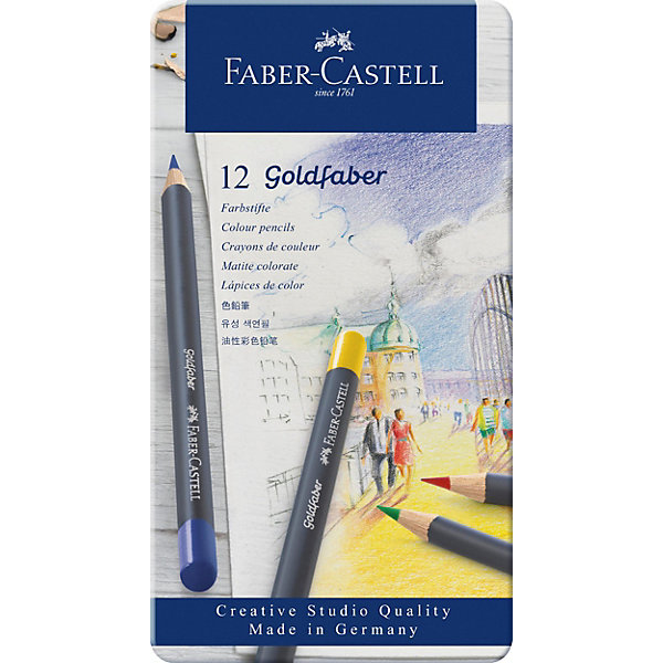 фото Карандаши цветные Faber-Castell Goldfaber, 12 цветов