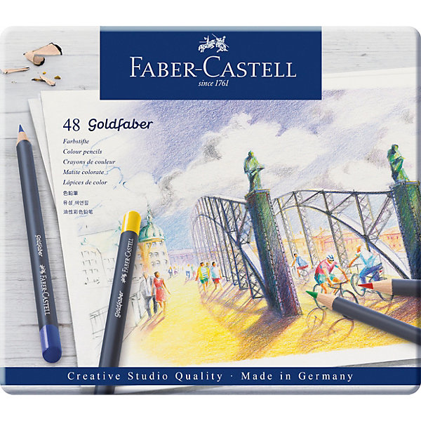 

Карандаши цветные Faber-Castell Goldfaber, 48 цветов