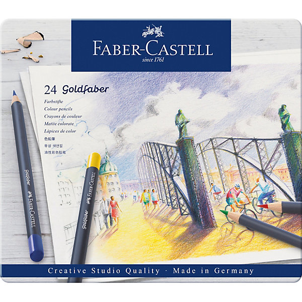 фото Карандаши цветные Faber-Castell Goldfaber, 24 цвета