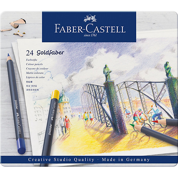 

Карандаши цветные Faber-Castell Goldfaber, 24 цвета