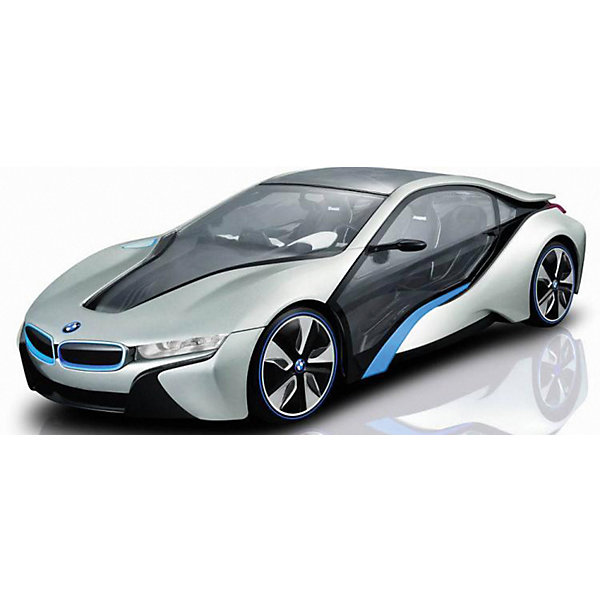 Радиоуправляемая машинка Rastar BMW i8, 1:14, серебряная 7685572