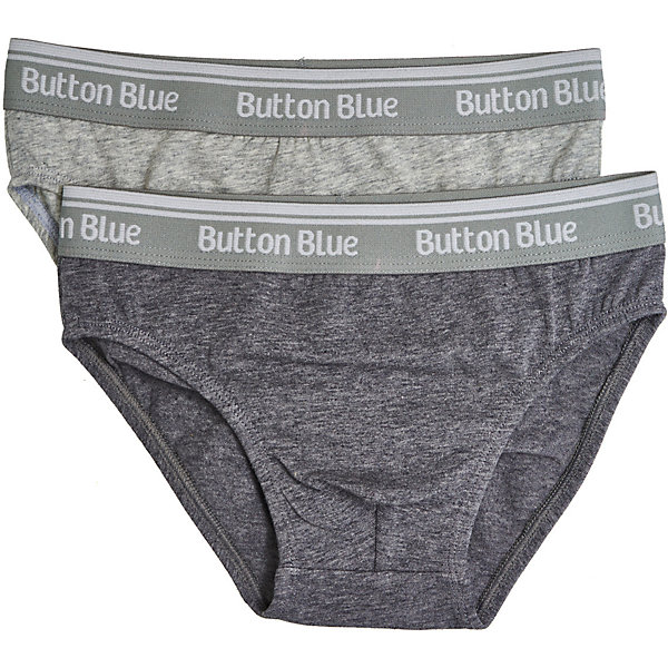 

Трусы, 2шт. Button Blue для мальчика, Серый
