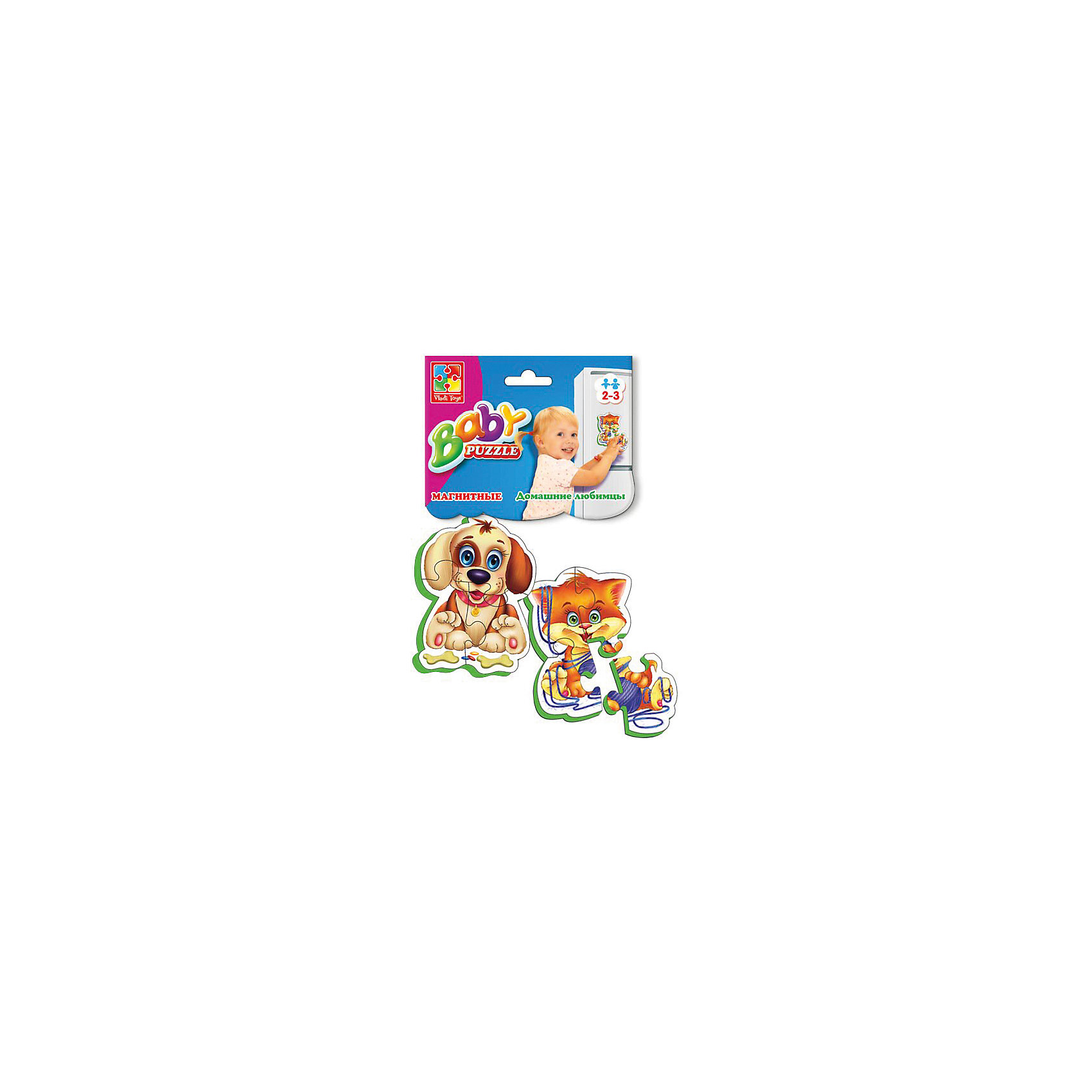 фото Мягкие магнитные Baby puzzle "Домашние любимцы" Vladi toys