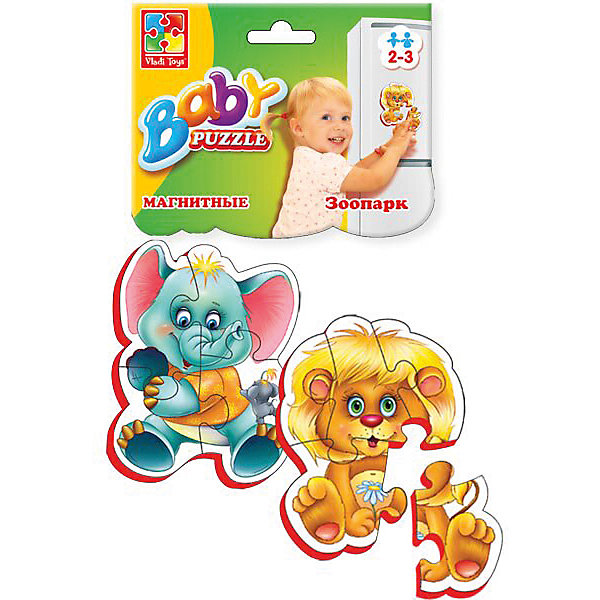 фото Мягкие магнитные Baby puzzle "Зоопарк" Vladi toys