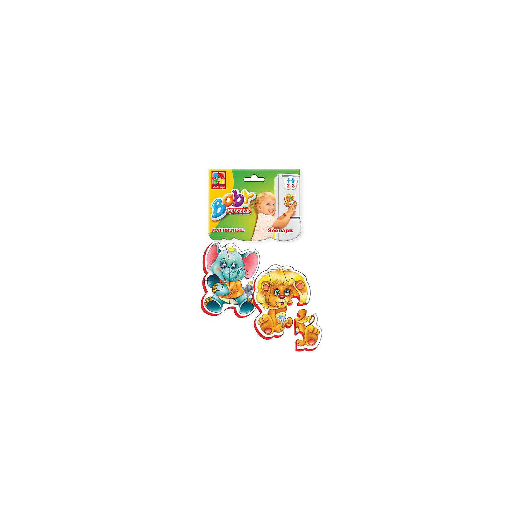 фото Мягкие магнитные Baby puzzle "Зоопарк" Vladi toys