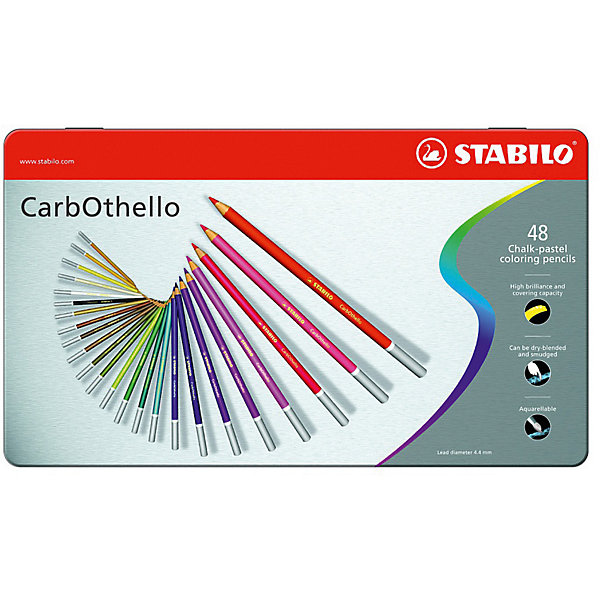 фото Набор цветных пастелей Stabilo Carbothello, 48 цв, металл