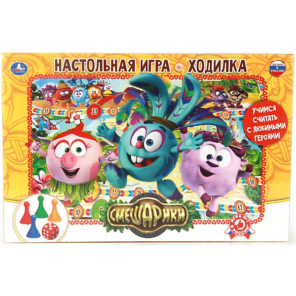 

Настольная игра-ходилка Умка "Смешарики", Оранжевый