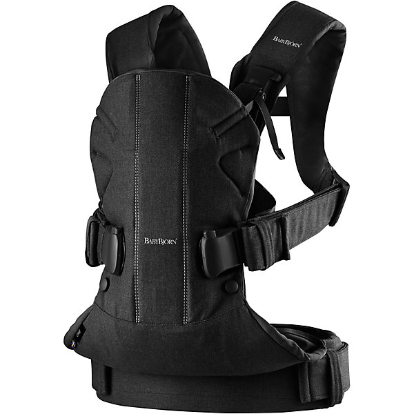

Рюкзак-перенос BabyBjorn ONE Cotton, черный, Рюкзак-перенос BabyBjorn ONE Cotton,