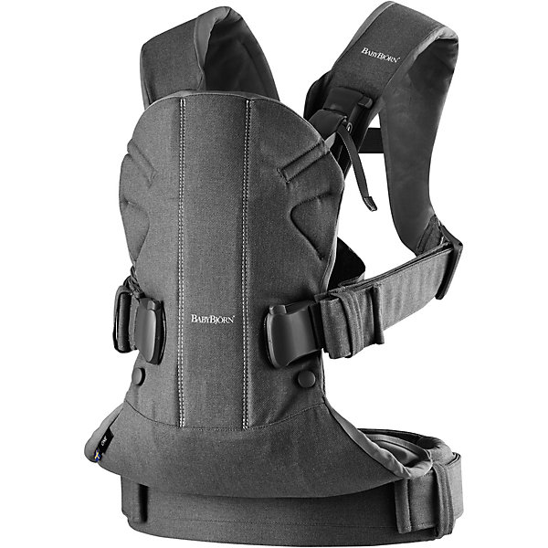 

Рюкзак-кенгуру BabyBjorn One Cotton серый деним, Темно-серый