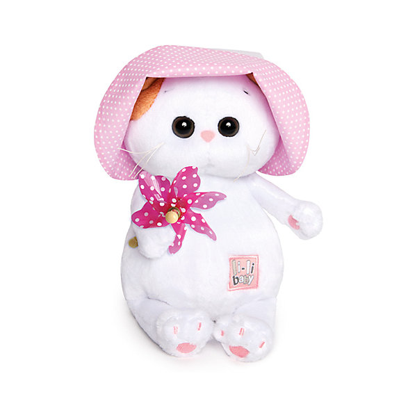 

Мягкая игрушка Budi Basa Кошечка Ли-Ли Baby в панамке с вертушкой, 20 см, Белый