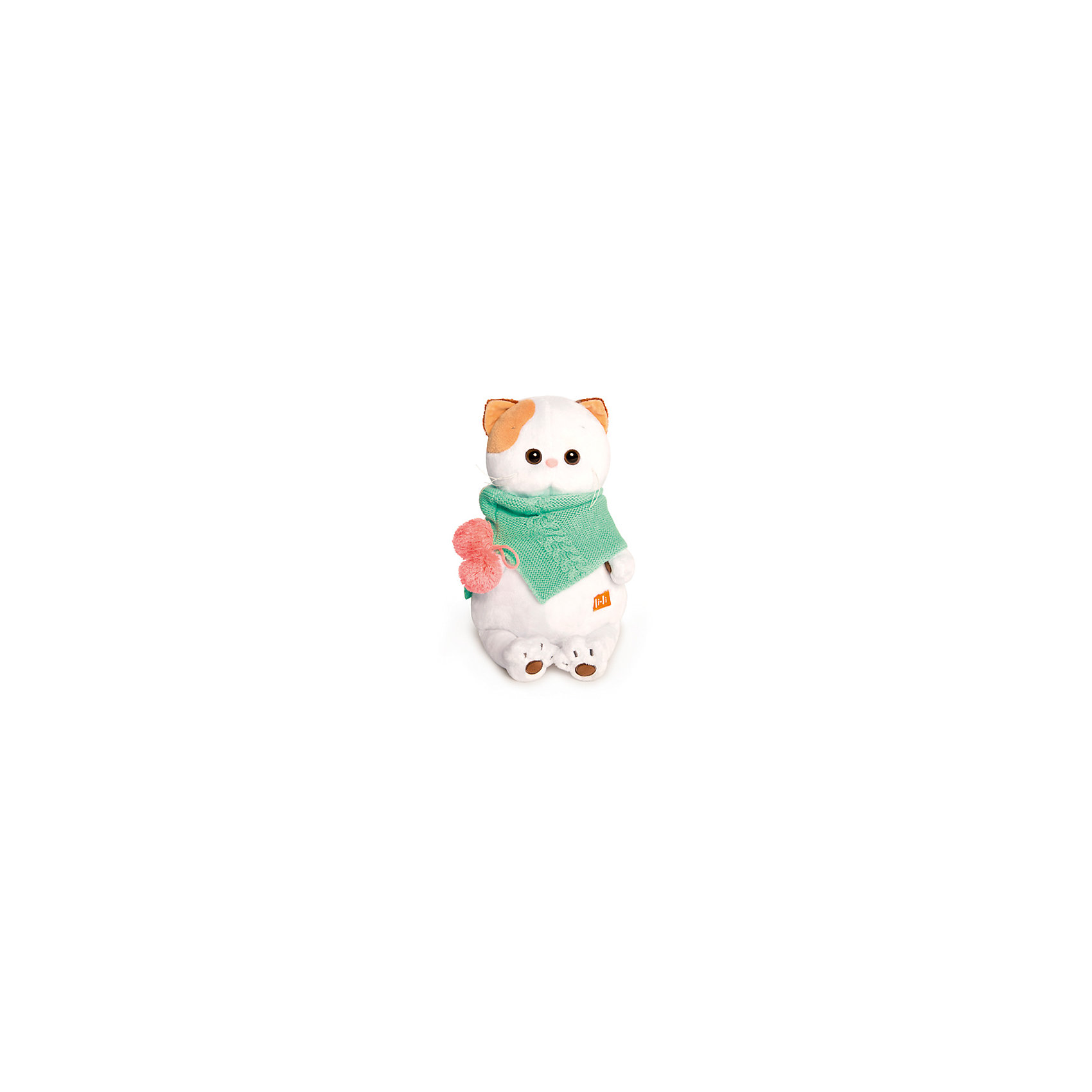 фото Мягкая игрушка Budi Basa Кошечка Ли-Ли в бирюзовом снуде, 24 см