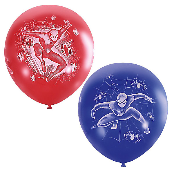 фото Воздушные шары Latex Occidental "Марвел. Человек-паук" 25 шт., пастель + декоратор