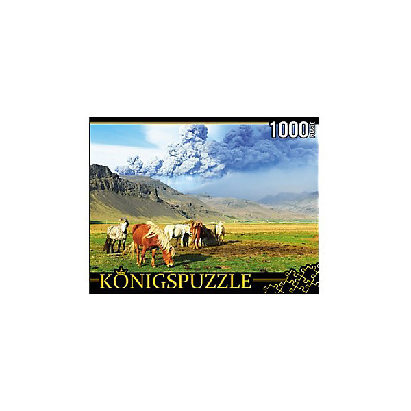 

Пазл Konigspuzzle "Лошади и вулкан" 1000 элементов