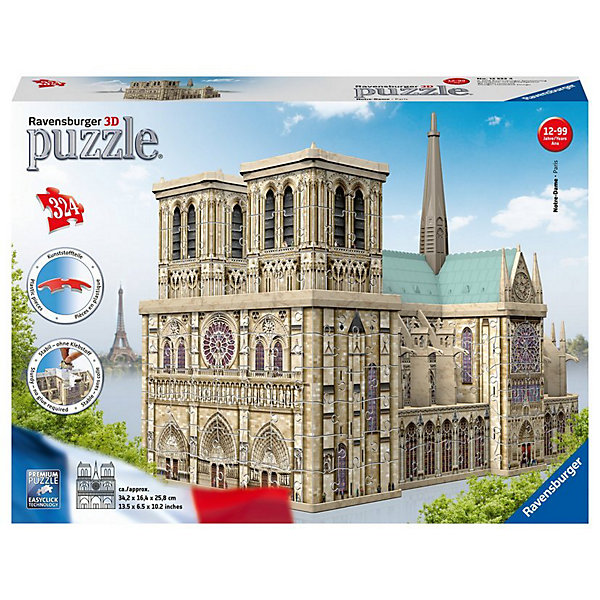 

3D пазл Ravensburger "Нотр Дам, 3D пазл Ravensburger "Нотр Дам"