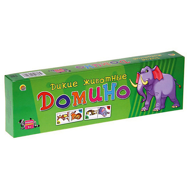

Настольная игра Рыжий кот "Домино" Дикие животные