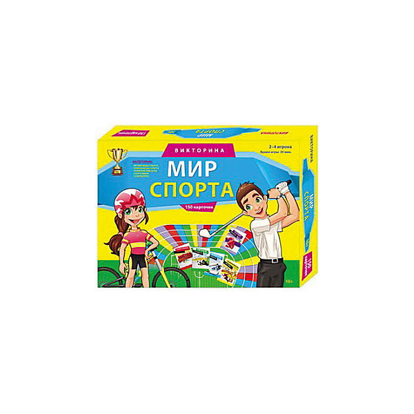 

Настольная игра Рыжий кот "Викторина. Мир спорта", 150 карточек