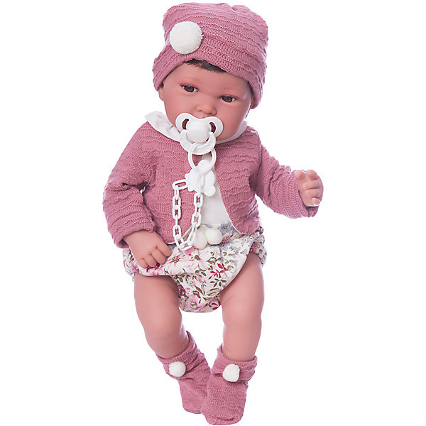 фото Кукла-пупс Munecas Antonio Juan "Сэнди" в розовом, 40 см